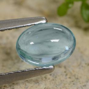 Apatite naturale turchese da 0,83 ct, taglio ovale, trasparente