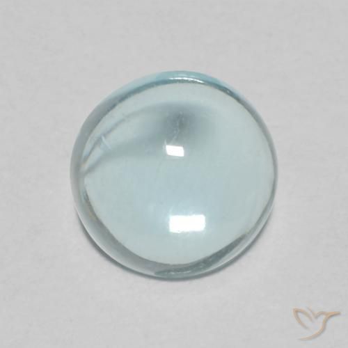 0.69ct Naturale Azzurro-Verde Apatite, Rotondo, Trasparente