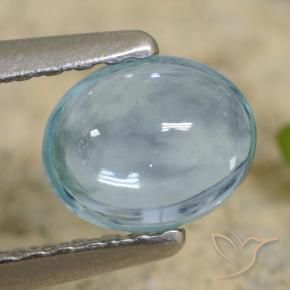 Apatite Alzavola Chiaro naturale da 0.66 ct, Ovale, Trasparente