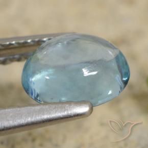 Apatite Alzavola Chiaro naturale da 0.66 ct, Ovale, Trasparente