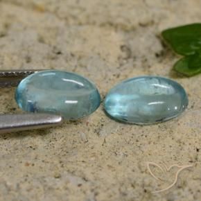 Gemme di Apatite Azzurro Verde naturale da 1.44 ct, Ovale, Trasparente