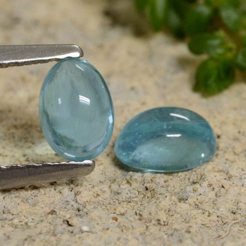 1.08ctw Naturale Azzurro Verde Apatite, Ovale, Trasparente