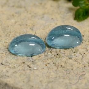 Gemme di Apatite Azzurro Verde naturale da 1.08 ct, Ovale, Trasparente