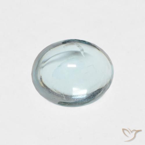 0.74ct Naturale Azzurro-Verde Apatite, Ovale, Trasparente