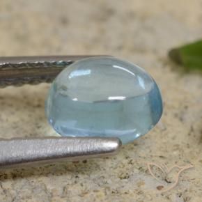 Apatite Alzavola Chiaro naturale da 0.74 ct, Ovale, Trasparente