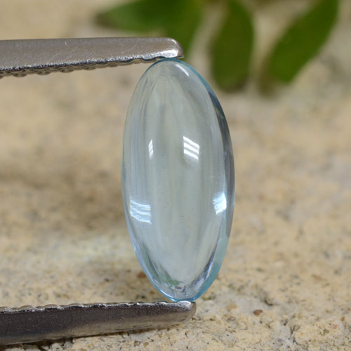 Apatite naturale turchese da 0,73 ct, marchesa, trasparente