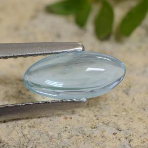 Apatite naturale turchese da 0,73 ct, marchesa, trasparente