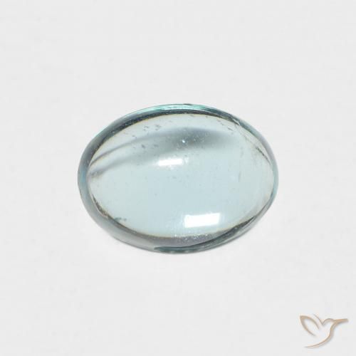 0.87ct Naturale Azzurro-Verde Apatite, Ovale, Trasparente