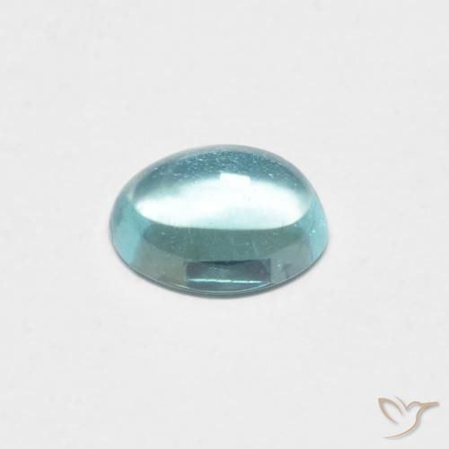 Apatite Azzurro-Verde naturale da 0.87 ct, Ovale, Trasparente