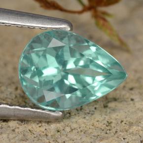 Apatite Verde blu naturale da 1.42 ct, Forma a pera, VS
