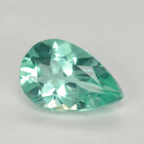 Apatite Verde bluastro naturale da 1.27 ct, Forma a pera, VS