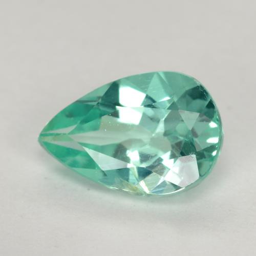Apatite Verde bluastro naturale da 1.27 ct, Forma a pera, VS