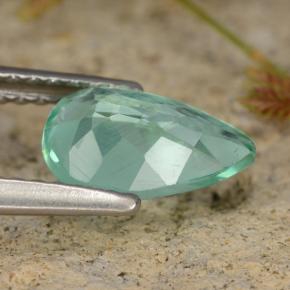 Apatite Verde bluastro naturale da 1.23 ct, Forma a pera, VS