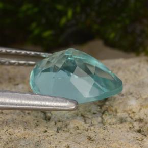 Apatite Blu intenso verde naturale da 1.15 ct, Forma a pera, VS