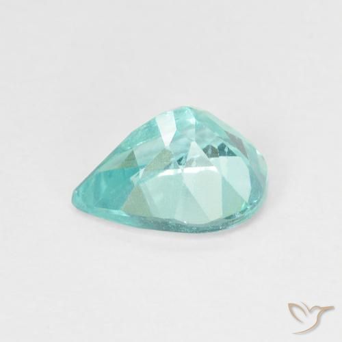 Apatite Blu intenso verde naturale da 1.16 ct, Forma a pera, VS