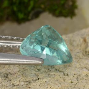 Apatite Blu intenso verde naturale da 1.34 ct, Forma a pera, VS