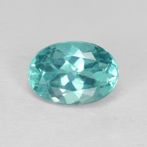 Apatite naturale turchese da 0,86 ct, taglio ovale, VS