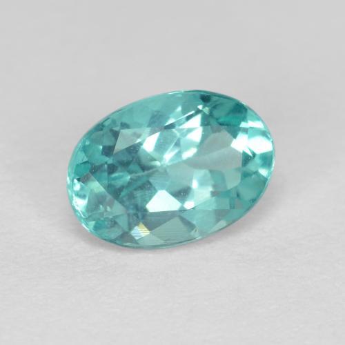 Apatite naturale turchese da 0,86 ct, taglio ovale, VS