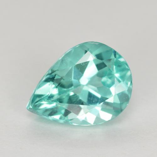 Apatite naturale turchese da 1,05 ct, taglio a pera, VS