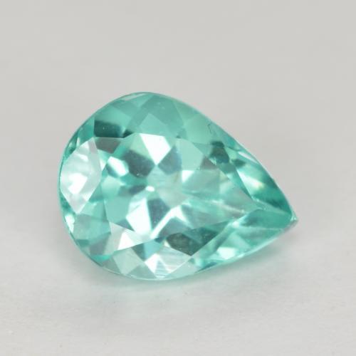 Apatite naturale turchese da 1,05 ct, taglio a pera, VS