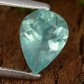 Apatite naturale turchese da 1,05 ct, taglio a pera, VS