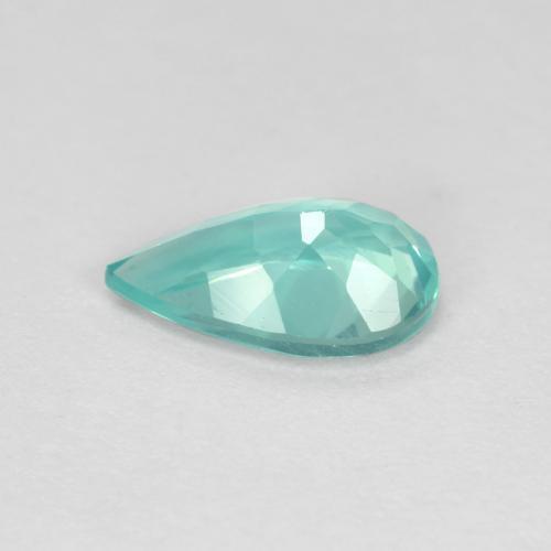 Apatite naturale turchese da 1,07 ct, taglio a pera, VS