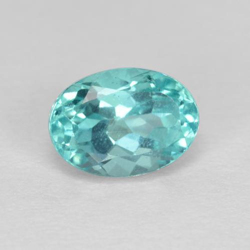 Apatite Blu elettrico naturale da 1.03 ct, Taglio ovale, VS