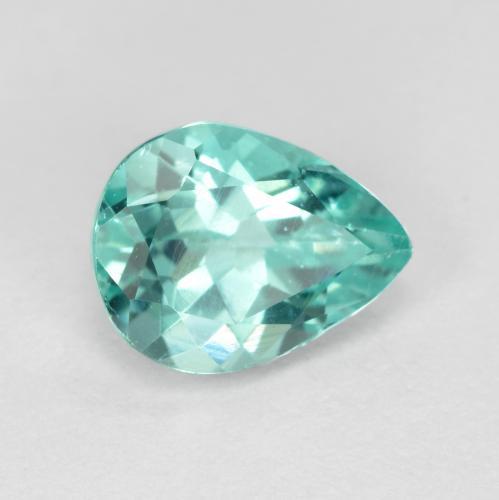 Apatite Verde bluastro chiaro naturale da 1.08 ct, Forma a pera, VS