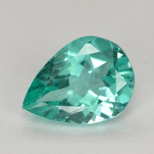 Apatite Blu verde naturale da 1.07 ct, Forma a pera, VS