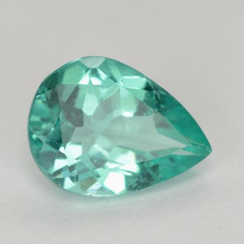 Apatite Blu verde naturale da 1.07 ct, Forma a pera, VS