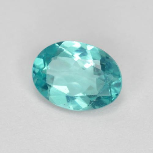 Apatite naturale turchese da 0,82 ct, taglio ovale, VS