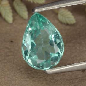 Apatite Blu verde naturale da 0.84 ct, Forma a pera, VS