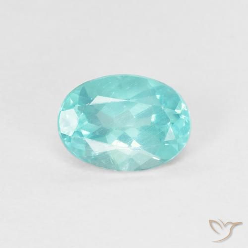 Apatite Alzavola Chiaro naturale da 0.78 ct, Ovale, VS