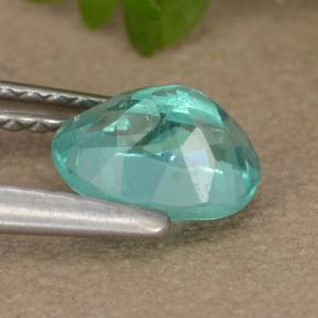 Apatite Verde blu naturale da 0.93 ct, Taglio ovale, VS