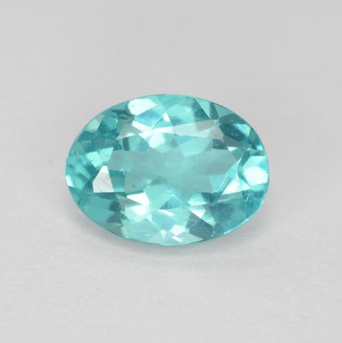 Apatite naturale turchese da 0,82 ct, taglio ovale, VS