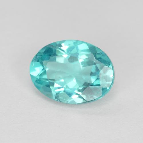 Apatite naturale turchese da 0,82 ct, taglio ovale, VS