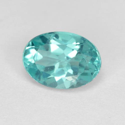 Apatite naturale turchese da 0,93 ct, taglio ovale, VS