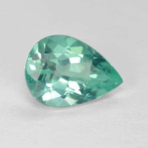 Apatite naturale turchese da 1,66 ct, taglio a pera, VS