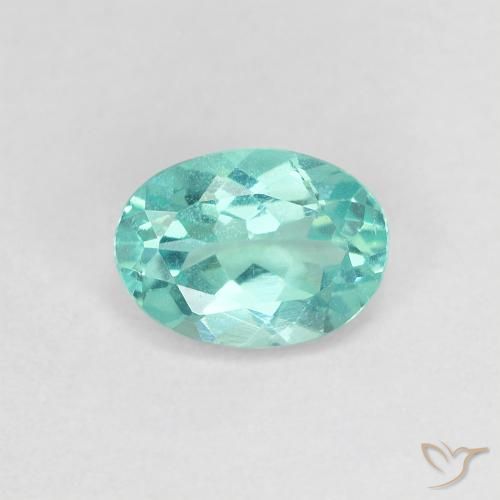 Apatite Alzavola Chiaro naturale da 0.83 ct, Ovale, VS