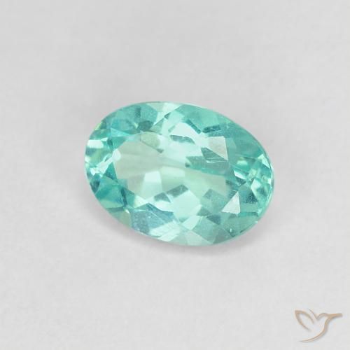 Apatite Alzavola Chiaro naturale da 0.83 ct, Ovale, VS