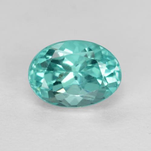 Apatite naturale turchese da 1,14 ct, taglio ovale, VS