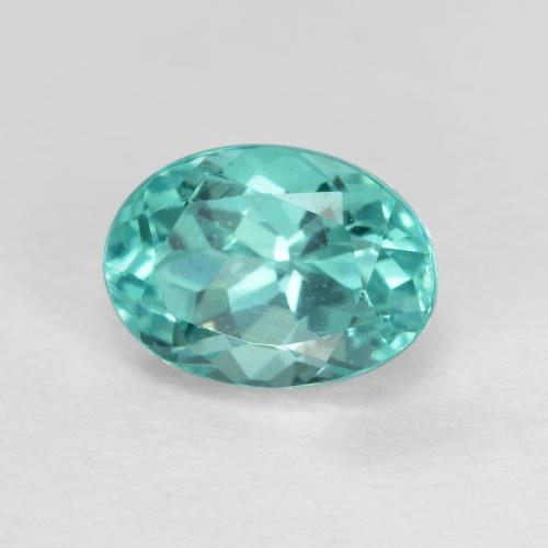 Apatite naturale turchese da 1,14 ct, taglio ovale, VS