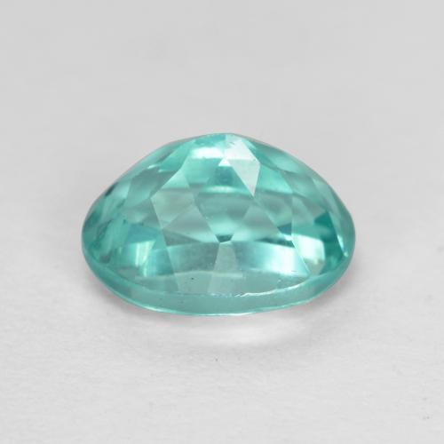 Apatite naturale turchese da 1,14 ct, taglio ovale, VS