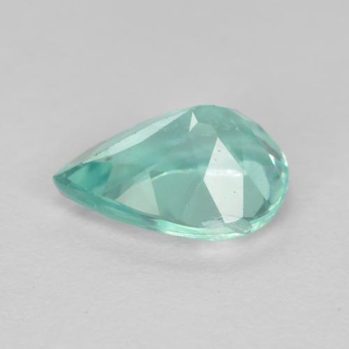 Apatite naturale turchese da 1,12 ct, taglio a pera, VS