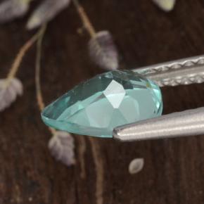 Apatite Verde blu naturale da 1.06 ct, Forma a pera, VS