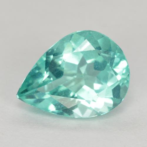 Apatite Verde bluastro naturale da 1.15 ct, Forma a pera, VS