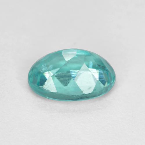 Apatite Blu Medio Verde naturale da 0.94 ct, Taglio ovale, VS