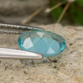 Apatite Verde blu naturale da 0.69 ct, Taglio ovale, VS