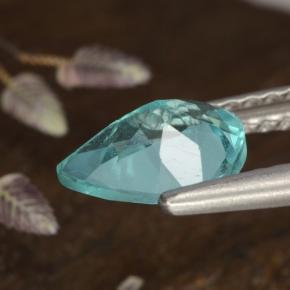 Apatite naturale turchese da 0,97 ct, taglio a pera, VS