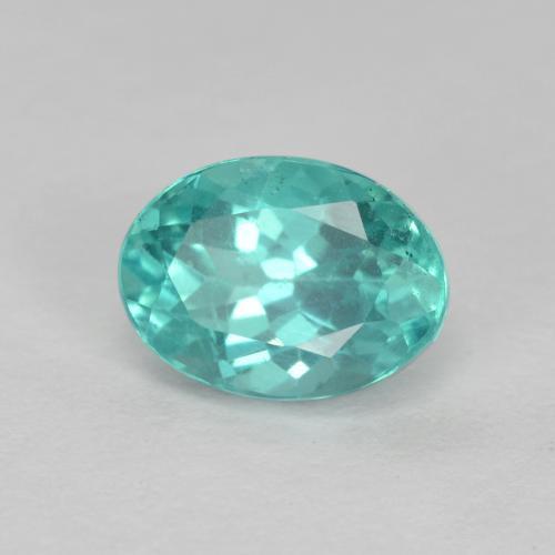 Apatite naturale turchese da 1,01 ct, taglio ovale, VS